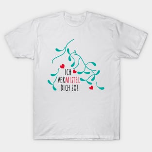 Mistletoe love for couples T-Shirt